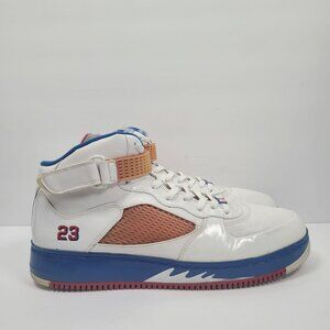 Air Jordan 5 Fusion 2008 Men's Red Blue Ribbon Sneakers 318608-162 US Size 15